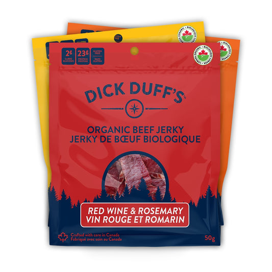 Dick Duff's Organic Beef Jerky (Pack of 3 Flavours)